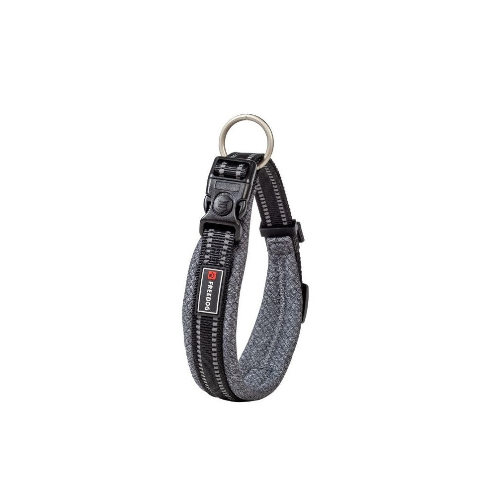 Antkaklis Shiva, pilkas, L, 25 mm x 38-66 cm