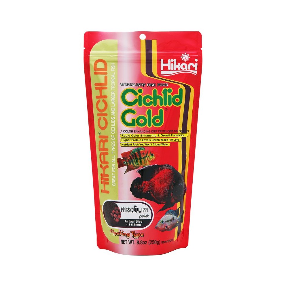 Hikari Cichlid Gold Medium visavertis pašaras žuvims 250 g