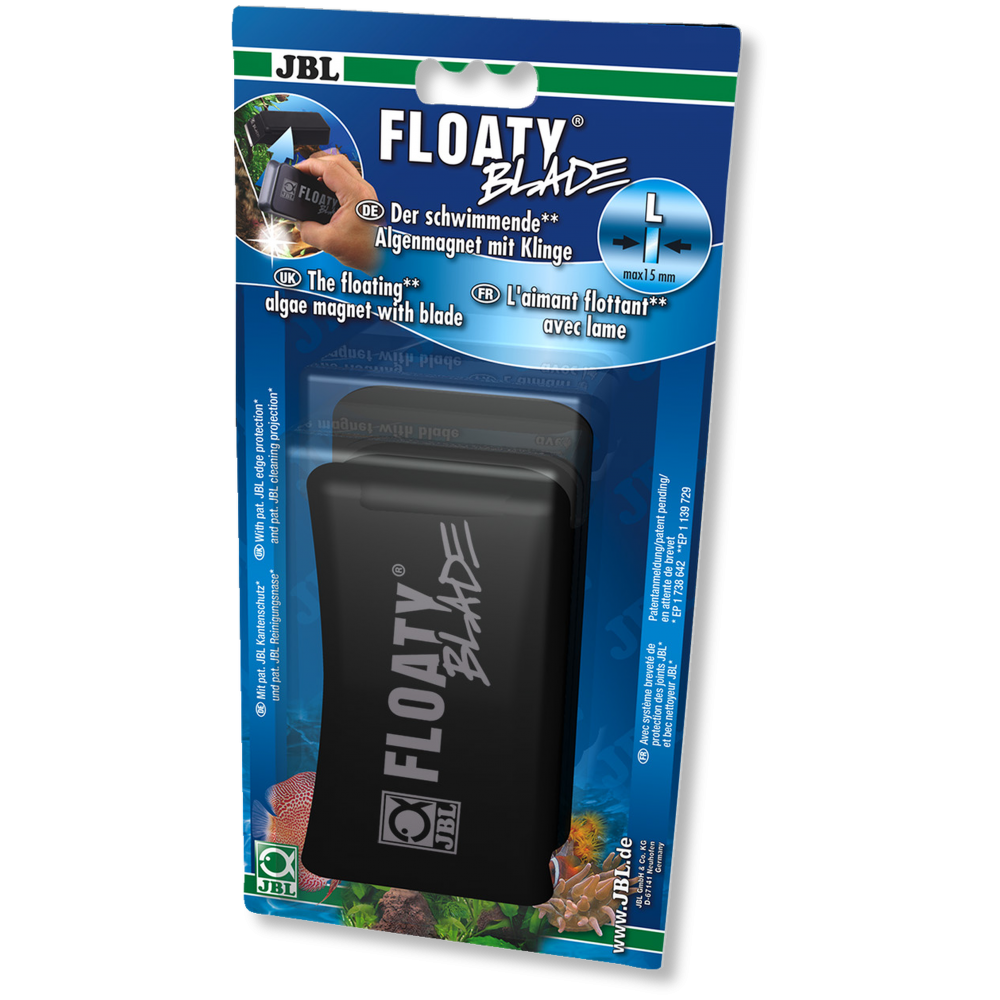 JBL Floaty Blade L plaukiantis magnetinis stiklų valiklis su ašmenimis, 15 mm