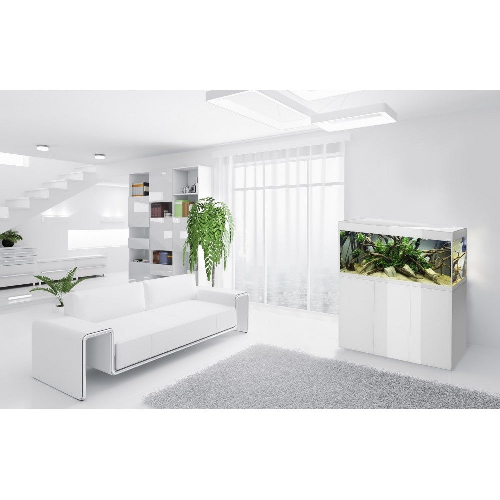 Glossy 120 spintelė stačiakampė balta su durelėmis, 120 cm