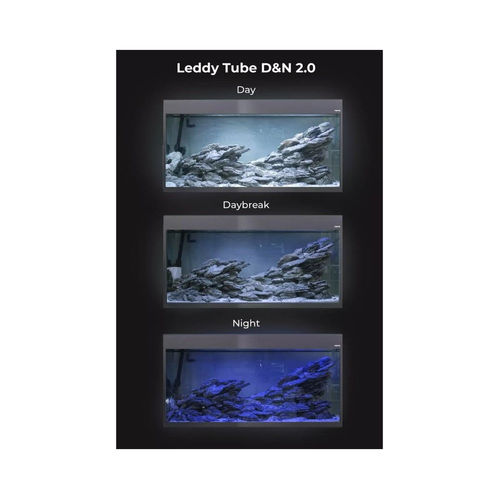 Glossy 80 ST Day&Night akvariumas stačiakampis, juodas, 80x35x50 cm