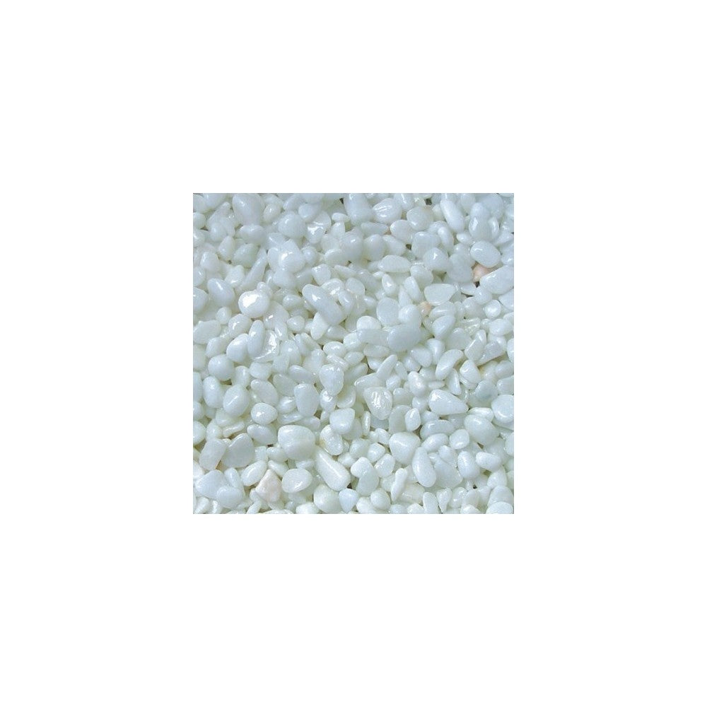 Gruntas akvariumui baltas 3-5 mm, 5 kg