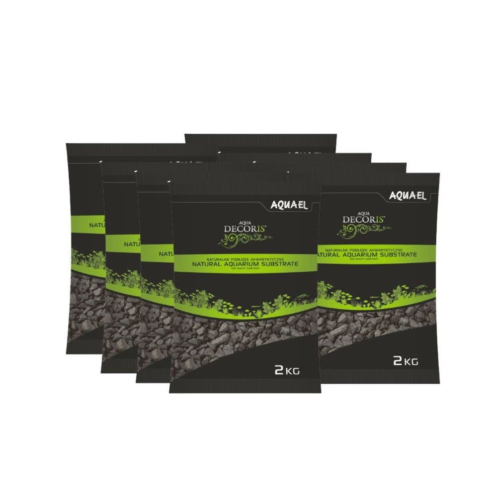 Gruntas akvariumui, juodas, 2-4 mm, 8x2 kg