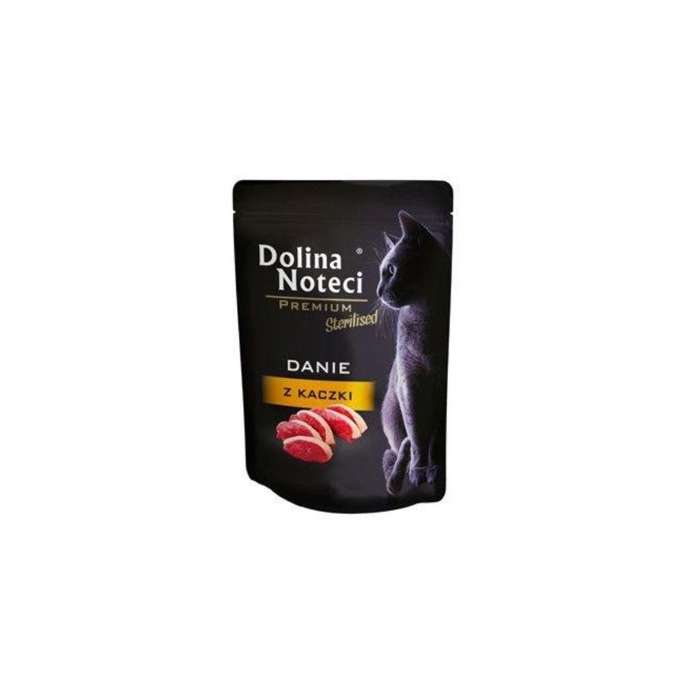 Guliašas sterilizuotoms katėms su antiena Dolina Noteci Dish, 85 g