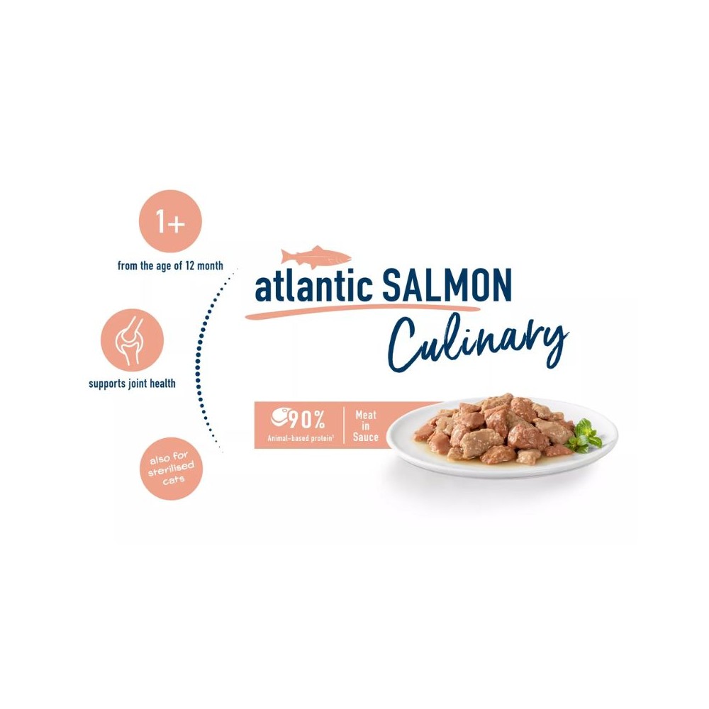 Happy Cat guliašas katėms su lašiša AtlantikLachs, 10x85 g