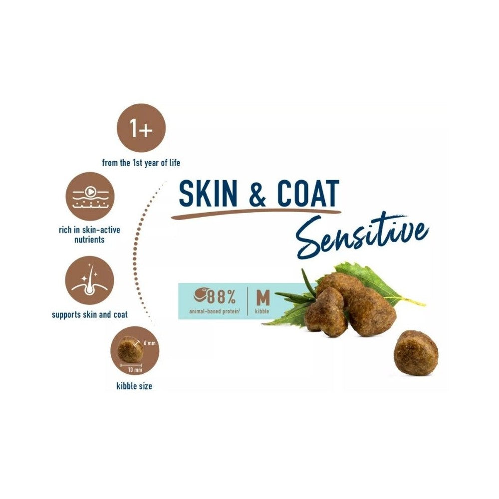 Happy Cat visavertis pašaras suaugusioms katėms puoselėjantis odą ir kailį Sensitive Haut&Skin, 1,3 kg