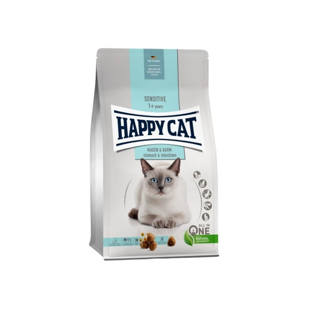 Happy Cat visavertis pašaras suaugusioms katėms su jautria virškinimo sistema Sensitive Magen&Darm, 4 kg