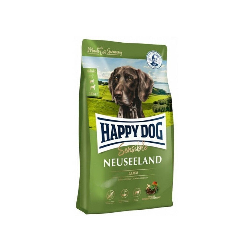 Happy Dog visavertis pašaras suaugusiems šunims su ėriena ir ryžiais Neuseeland 12,5 kg