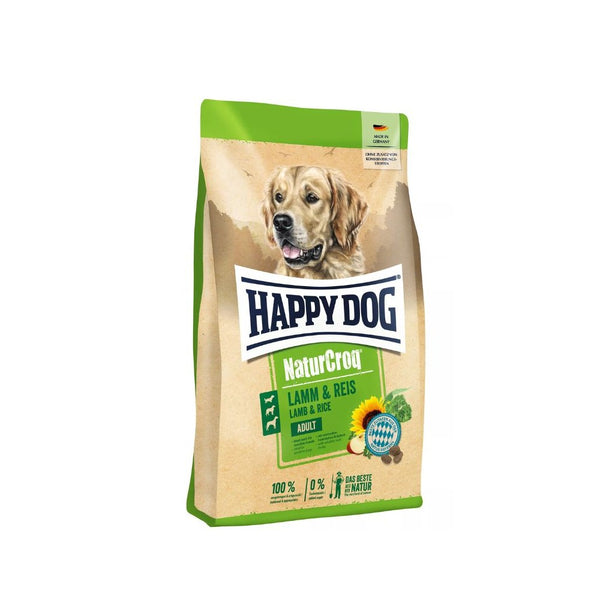 Happy Dog NaturCroq Lamm&Reis visavertis pašaras suaugusiems šunims su ėriena ir ryžiais, 4 kg