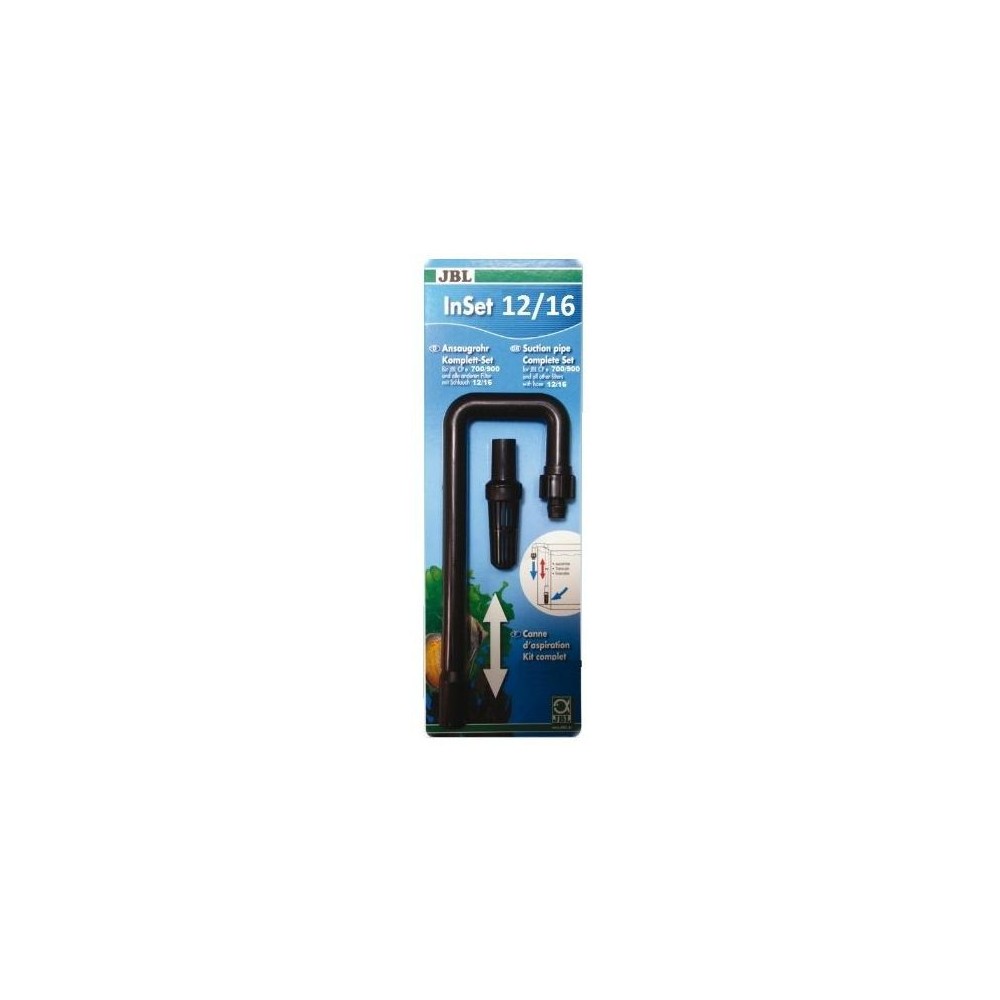 InSet 12/16 teleskopinis vandens paėmimo vamzdelis išoriniams filtrams JBL CristalProfi e700/900/1,2
