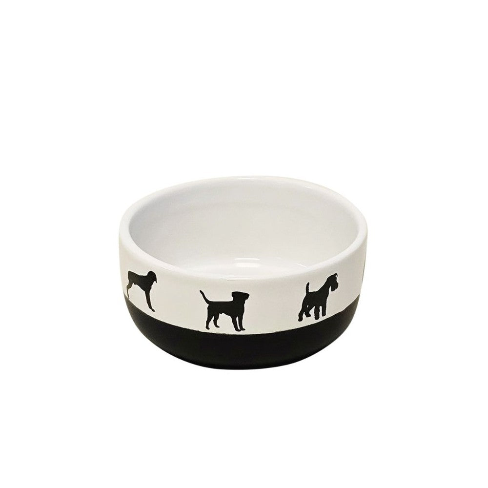 Keramikinis dubenėlis Shape juodas/baltas, 13x6 cm, 500 ml