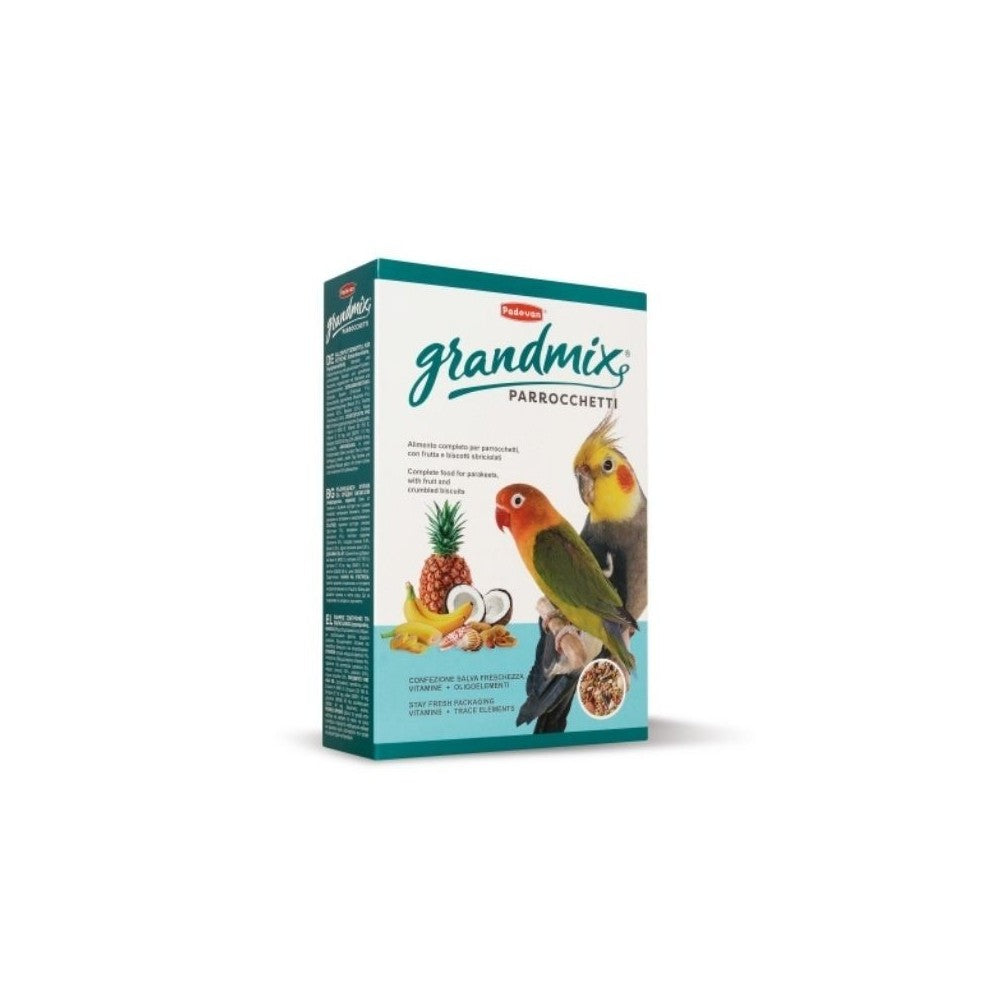 Maistas vidutinėms papūgoms (nimfoms, neišskiriamiesiems) Padovan Grandmix Parrocchetti  400 g