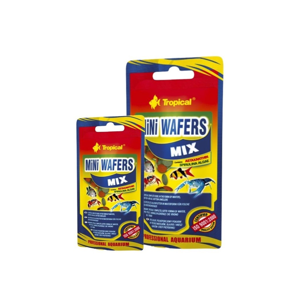 Tropical Mini Wafers Mix maistas dugninėms žuvims 18 g