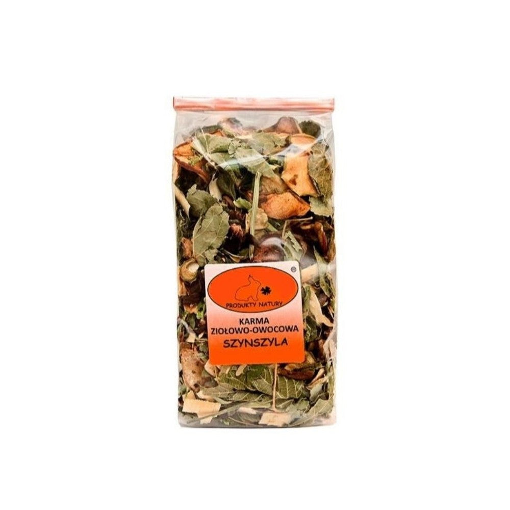 Natūralus žolelių ir vaisių mišinys šinšiloms, 150 g