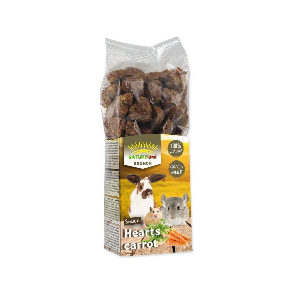 Nature Land Brunch begrūdis skanėstas graužikams su morkomis, 150 g