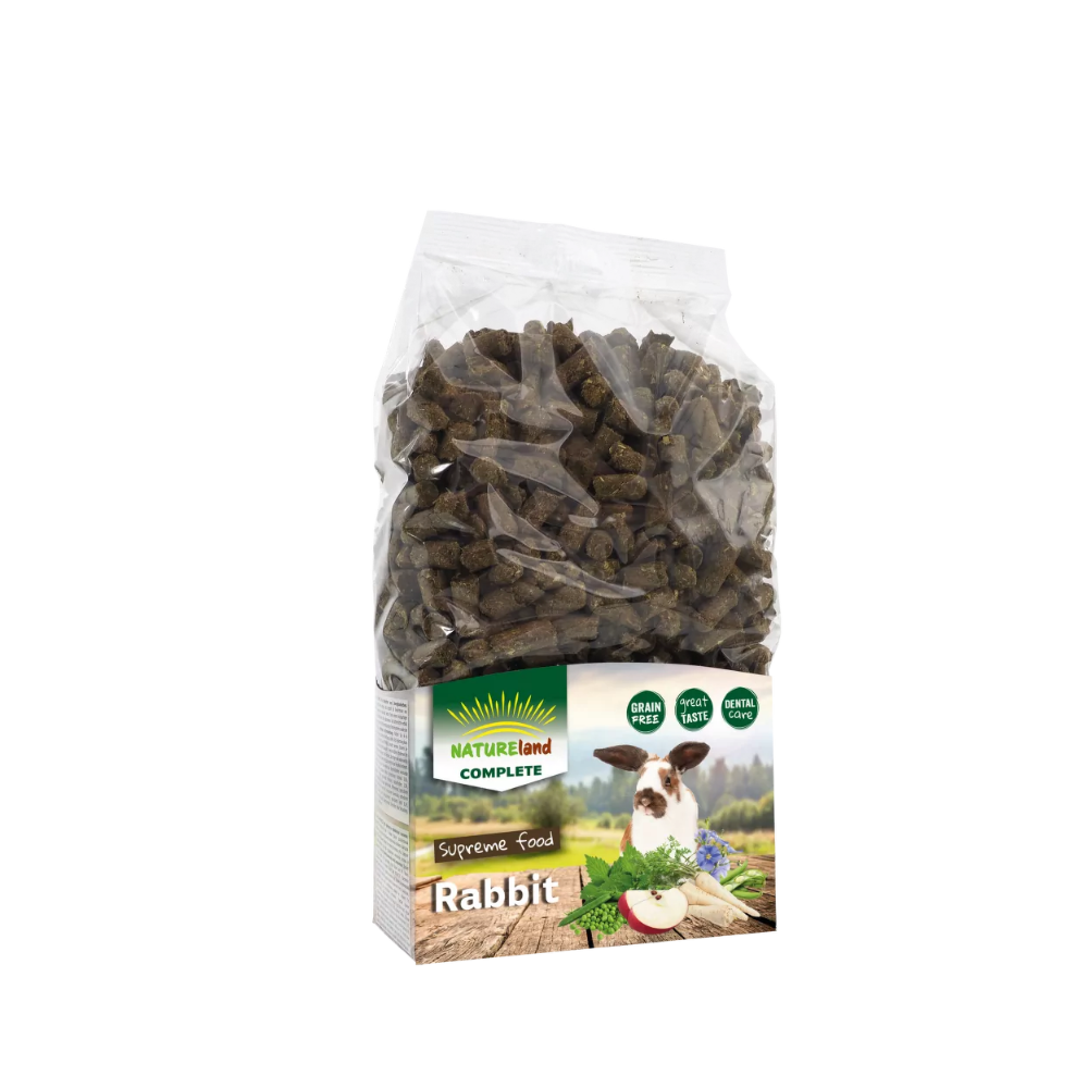 Nature Land Complete pašaras triušiams, 900 g