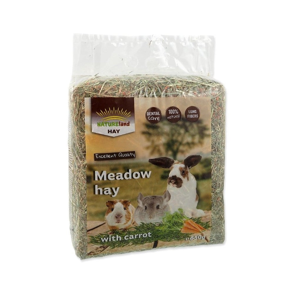 Nature Land šienas su morkomis, 650 g