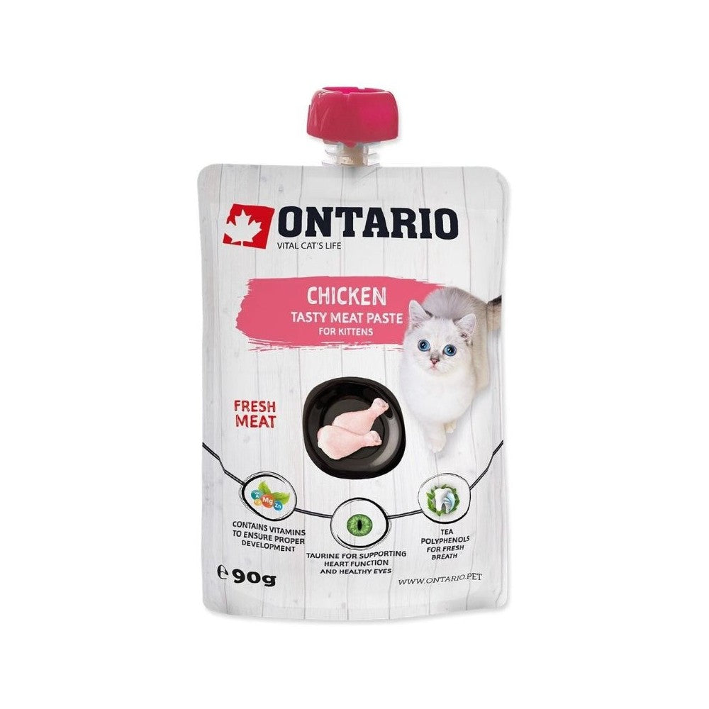 Ontario drėgnas jaunų kačiukų maistas su vištiena, 90 g