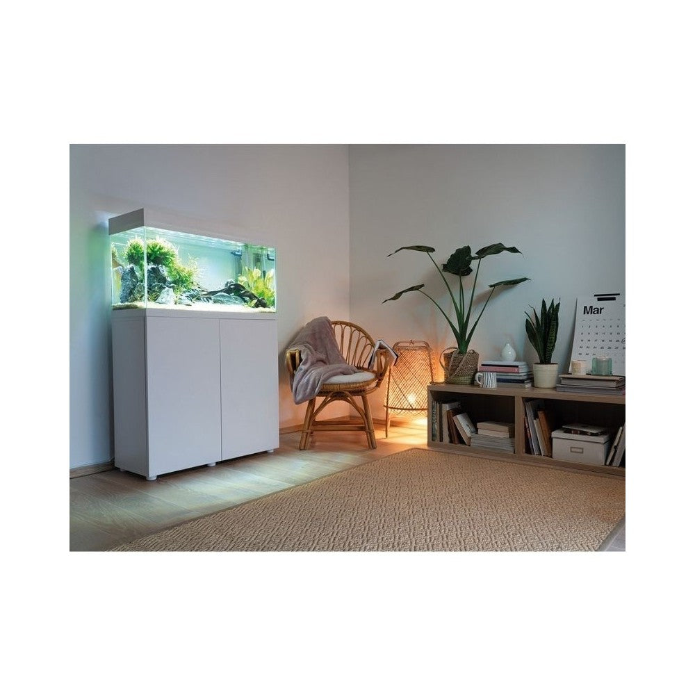 Opti Set 125 akvariumas stačiakampis, baltas, 81x36x51 cm, 125 l