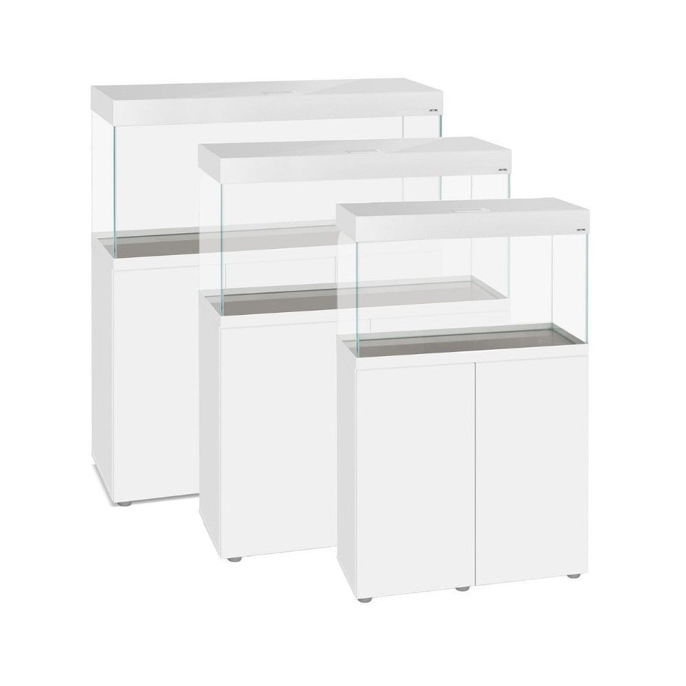 Opti Set 125 akvariumas stačiakampis, baltas, 81x36x51 cm, 125 l