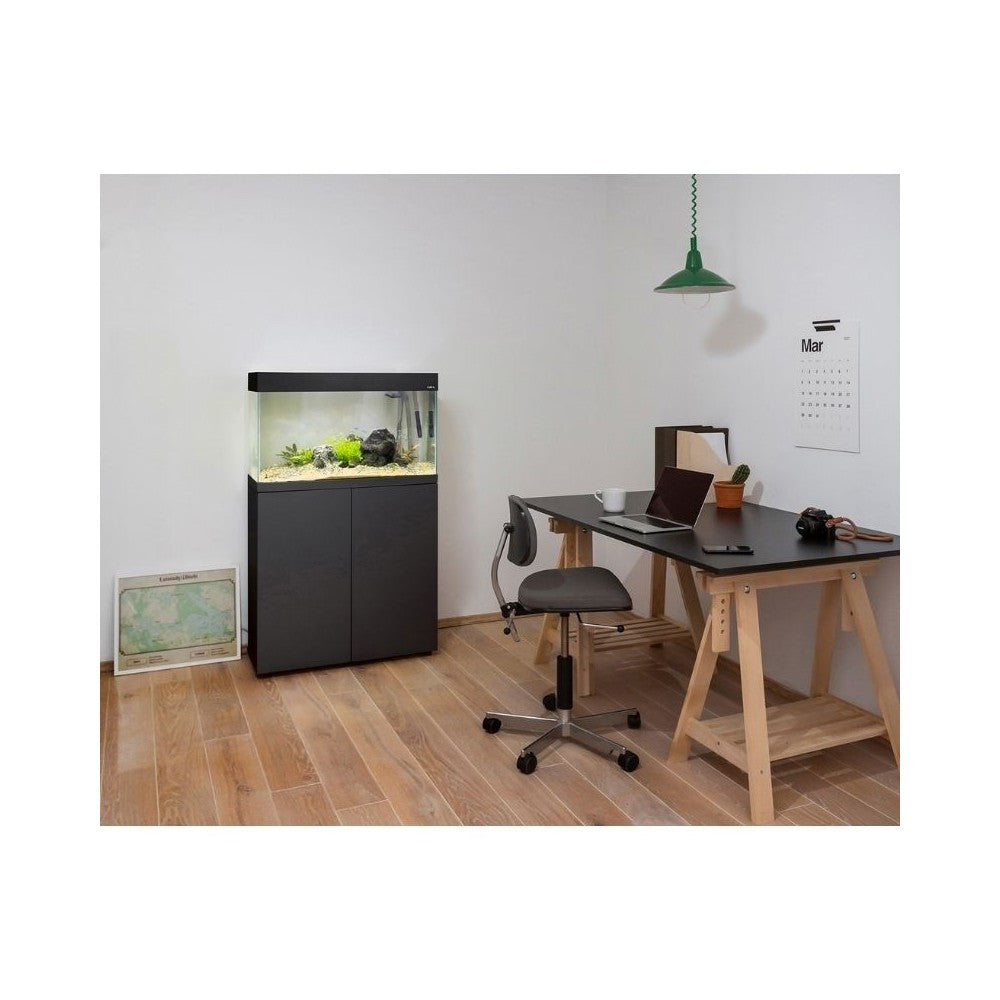 Opti Set 200 akvariumas stačiakampis, juodas, 101x41x56 cm, 200 l