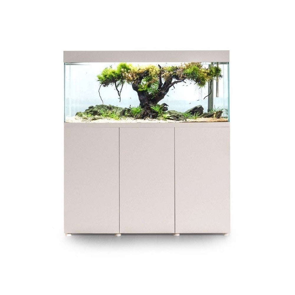 Opti Set 240 akvariumas stačiakampis, baltas, 121x41x56 cm, 240 l