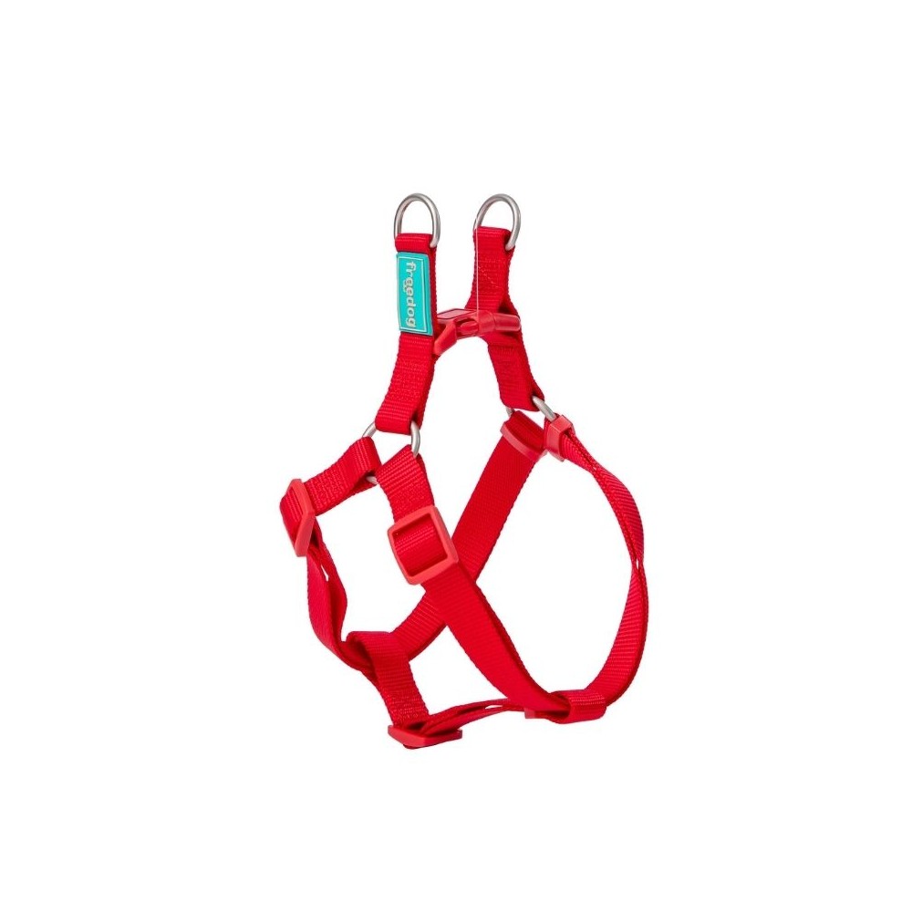 Petnešos Basic Nylon A-Type, raudonos, 10 mm x 20-36 cm