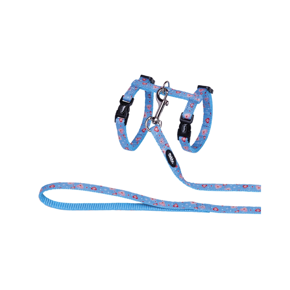 Petnešos katėms Heart Light Blue