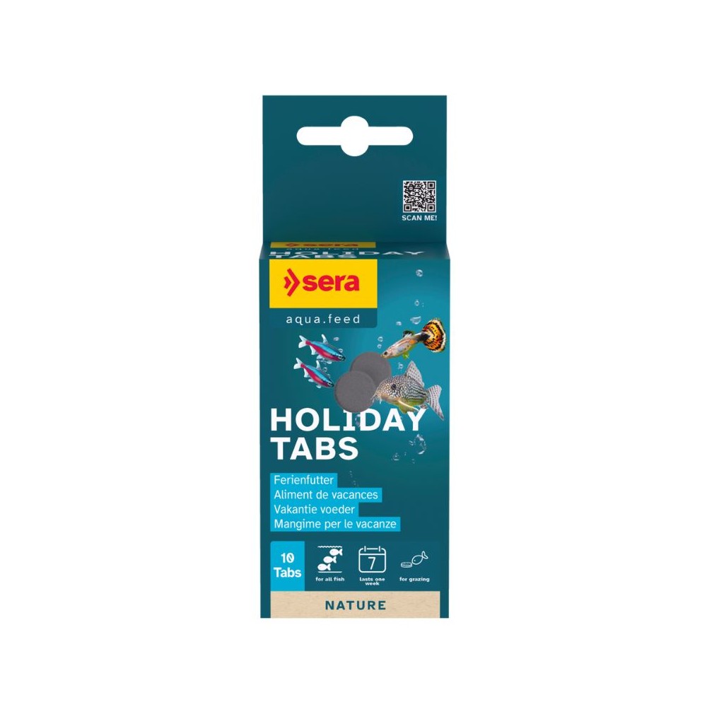 Sera Holiday Tabs pašaras žuvims, 10 vnt.