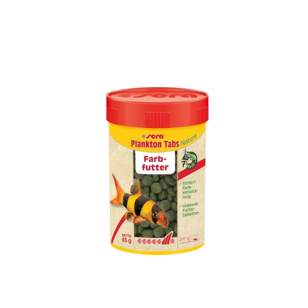Sera pašaras žuvims Plankton Tabs Nature, 100 ml, 65 g
