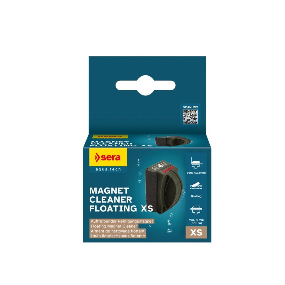 Sera plūduriuojantis magnetas stiklams valyti, XS, 4 mm