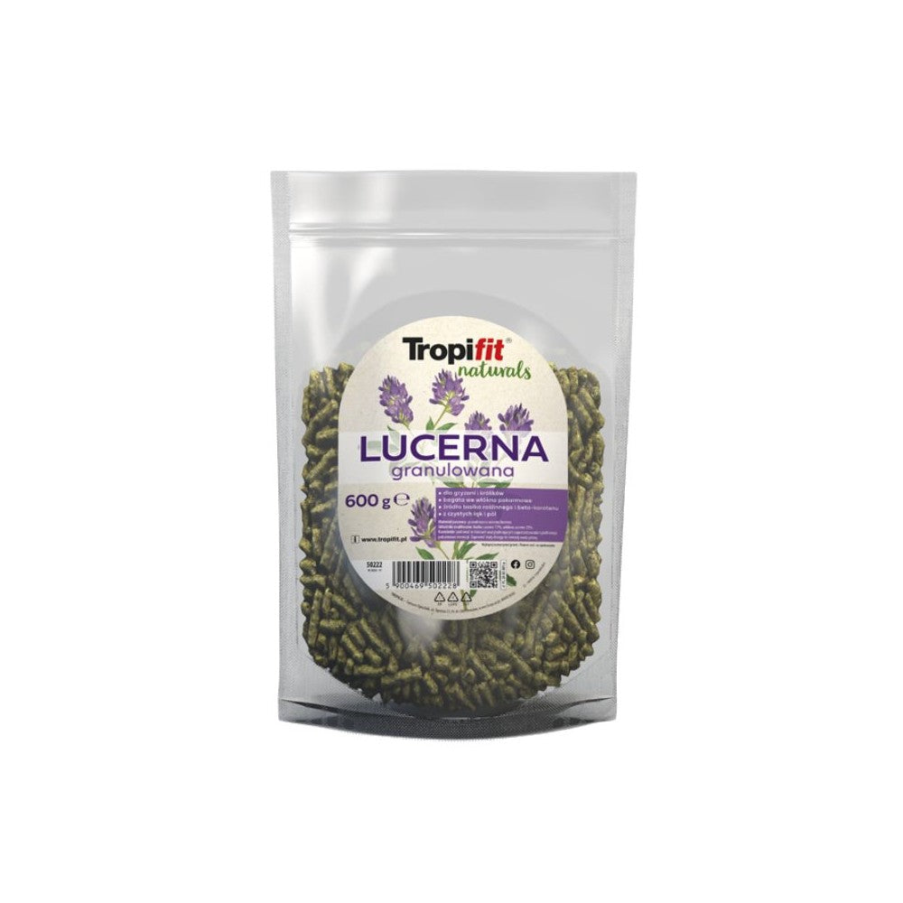 Tropifit Naturals Granulated Alfaalfa liucerna granulėmis pašaras graužikams 600 g